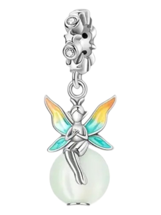 Jewelry - Magical Glow-in-the-Dark Fairy Garden Dangle Charm S925